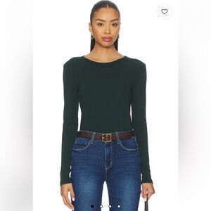REVOLVE Dark Green Long Sleeve Top Bobi